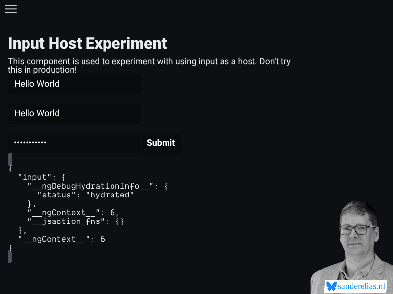 Input Host Experiment