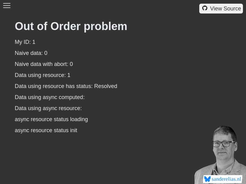 Out of Order problem