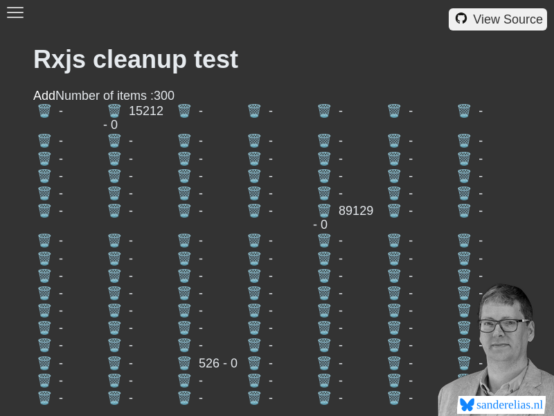 Rxjs cleanup test